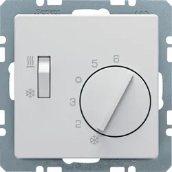 1St. Berker 20296089 Temperaturregler, Wechsler mit Schalter Heizen/Kühlen, Q.1/...