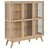 Actona Vitrine Marte 140 x 40 x 148 cm Weiß