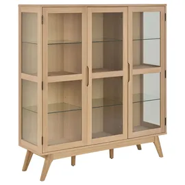 Actona Vitrine Marte 140 x 40 x 148 cm Weiß