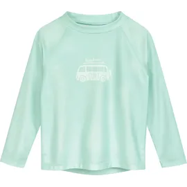 Playshoes Unisex Kinder Langarmshirt Rash-Guard-Shirt, Lang Surf-Bus, 62-68