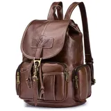 SPAHER® Rucksack Damen Mini, Wasserdicht Rucksack Damen Klein Leder Elegant Daypack Casual Anti Diebstahl Lederrucksack Vintage