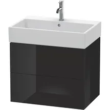 Duravit Waschtischunterschrank 2 Auszüge 68,4 x 54,4 x 45,9 cm Schwarz Hochglanz