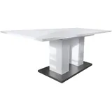 Vladon Esstisch, Weiß, Holzwerkstoff, 200x75x90 cm, Esszimmer, Tische, Esstische