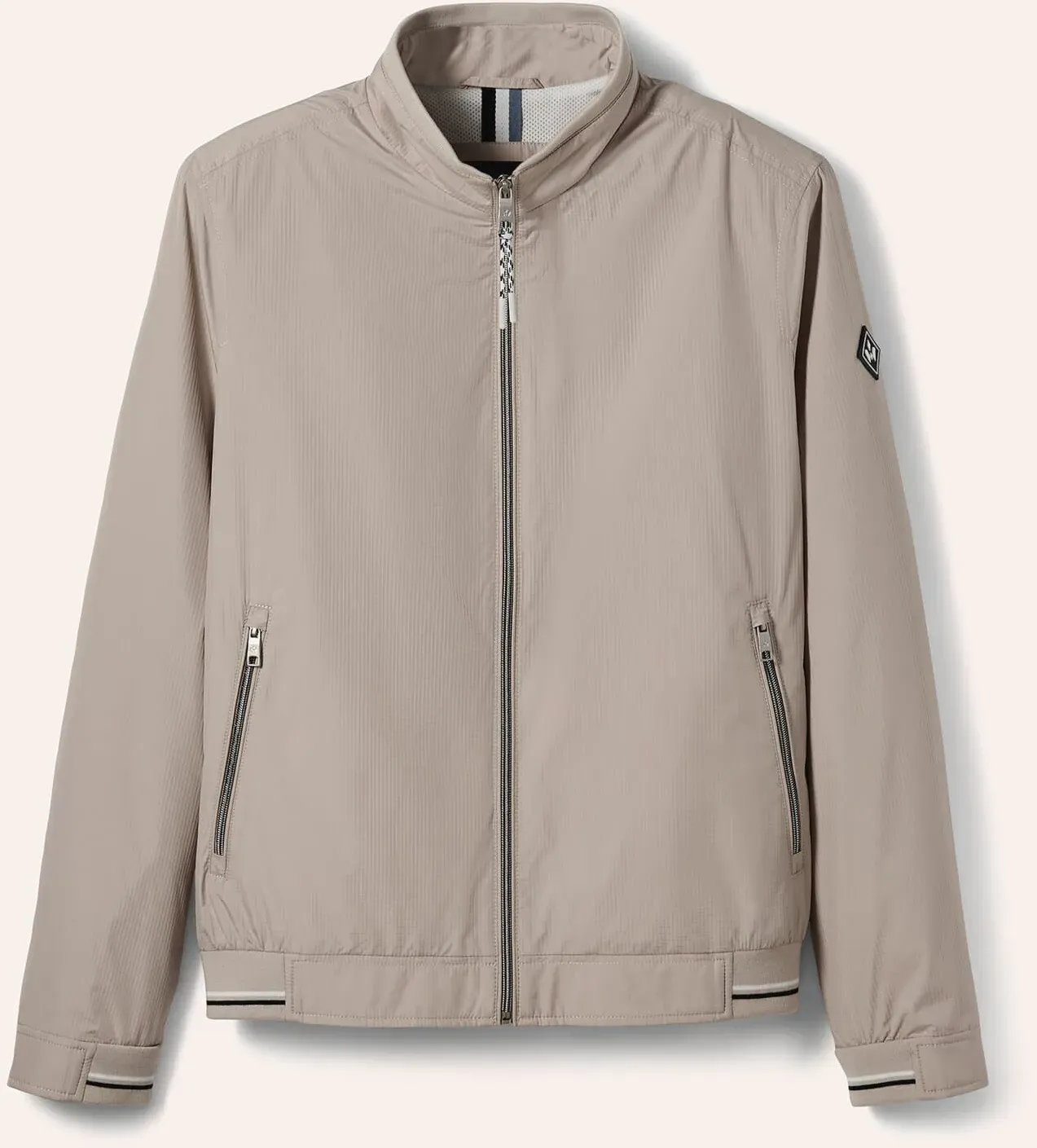 Walbusch Herren Microfaser Leichtblouson Beige