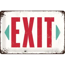 Blechschild „EXIT“