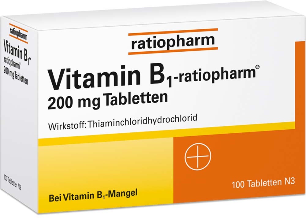 Vitamin B1-Ratiopharm 200 mg Tabletten 100 St