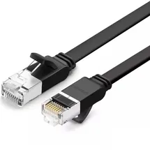 UGREEN - 3 Meter Flachkabel Internet Netzwerkkabel Ethernet Patchkabel Rj45 Cat 6 Utp 1000mbps Schwarz