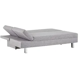 Sofa.de Schlafcouch Webstoff 2-Sitzer Grau