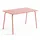 Oviala Gartentisch 120 x 70 x 72 cm Pink
