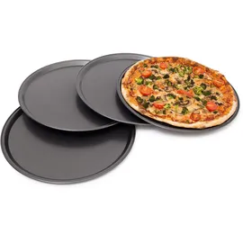 Relaxdays Pizzablech rund 33 x 33 cm