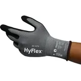 Ansell HyFlex 11-571 Schnittschutz-Handschuhe, Atmungsaktive Nitril-beschichtung, Höchste Weiterreißfestigkeit, Arbeitshandschuhe Herren Damen, Waschbare, Grau, Größe M (1 Paar)