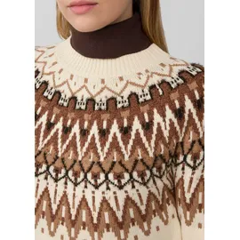s.Oliver Strickpullover mit Jacquard-Muster Weiß 44