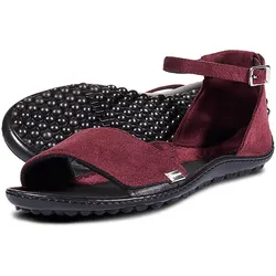 leguano jara Barfußschuhe Sandale bordeaux- Gr. 38