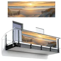 MuchoWow Balkon-Sichtschutz, Sand, Kunststoff, Rechteckig, 300x100 cm, Sonnen- & Sichtschutz, Sichtschutz Garten, Balkon Sichtschutze
