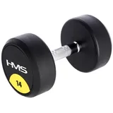HMS Kurzhantel HG Pro Rundhantel mit Gummiummantelung 1 - 16kg, Hanteln für ein professionelles Training geeignet