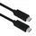 Roline USB4 Gen 3 Kabel, Emark, C-C, ST/ST, 40Gbit/s, 100W, schwarz, 0,8 m