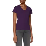 Stedman Apparel Damen Regular Fit T-Shirt Classic-T V-neck/ST2700, Violett - Purple (Deep Berry), Gr. 42 (Herstellergröße: XL) - 42