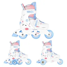 Nils Fun Kinderrollschuhe mit Rollschuhfunktion NJ1190 Three Steps Nils Fun rosa|weiß 30/33
