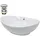 ECD Germany Aufsatzwaschbecken 59 x 39 x 20 cm