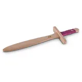 Bestsaller 1130 - Dolch Prinzessin, Birkenholz, ca.38cm, Holz-Dolch, Griff mit pinke Kunstlederwickelung