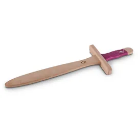 Bestsaller 1130 - Dolch Prinzessin, Birkenholz, ca.38cm, Holz-Dolch, Griff mit pinke Kunstlederwickelung