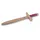 Bestsaller 1130 - Dolch Prinzessin, Birkenholz, ca.38cm, Holz-Dolch, Griff mit pinke Kunstlederwickelung
