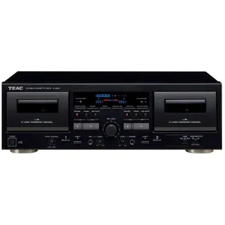 TEAC W-1200 Tape Deck Kassetten Player schwarz