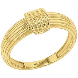 Amor Fingerring »2037456/-57/-58/-59/-60« Amor gelbgoldfarben 58