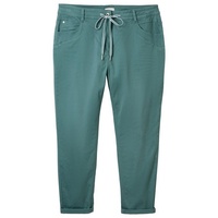 TOM TAILOR Jogger Pants im 5-Pocket-Stil mit Stretch und Bindeband Gr. 44 Länge 28, sea pine green, , 67016767-44 Länge 28