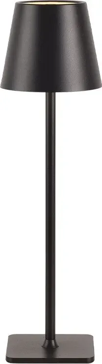 Lampenwelt LED-Tischlampe, kabellos, wiederaufladbar, mit Touch Control, auch für den Außenbereich geeignet, Dimmer, 3000–6000 K, Höhe 38 cm, Farbe Schwarz
