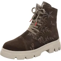 THINK! Damen KANGAE chromfrei gegerbte Lammfell Schneestiefel, 3000 BARK/Kombi,