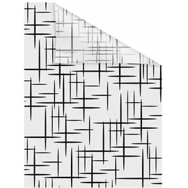 Lichtblick Fensterfolie schwarz weiß), B/L: ca. 50x50 cm