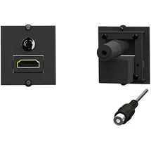Bachmann HDMI Rahmen 1xHDMI 90°+1xMiniklinke