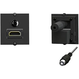 Bachmann HDMI Rahmen 1xHDMI 90°+1xMiniklinke
