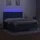 vidaXL Boxspringbett mit Matratze & LED Blau 180x200 cm Stoff