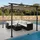 Proregal Pergola 3 x 3 m inkl. 4 Seitenteile Taupe-Braun