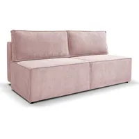 Kaiser Möbel Schlafsofa, Rosa, Textil, 3-Sitzer, Rechteckig, 192x92x98 cm, Wohnzimmer, Sofas & Couches, Schlafsofas