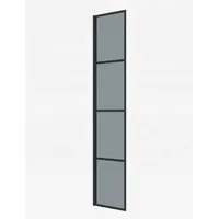 Badplaats Essos Walk-In-Dusche 40 x 200 cm Schwarz Grauglass