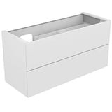 Keuco Edition 11 Waschtischunterschrank 31268370100 140 x 70 x 53,5 cm, mit LED-Beleuchtung, Strukturlack Trüffel