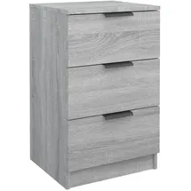 vidaXL Nachtschrank Grau 40 x 36 x 65 cm