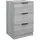 vidaXL Nachtschrank Grau 40 x 36 x 65 cm