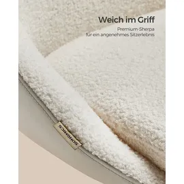 Songmics Drehstuhl Sherpa Cappuccinobeige