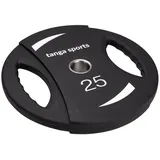 tanga sports® Hantelscheibe TPU, 25 kg - Schwarz