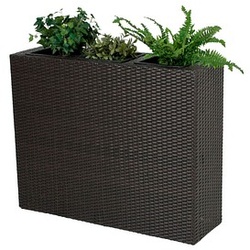 Garden Pleasure Pflanzkübel Kunststoff coffee rechteckig 100,0 cm