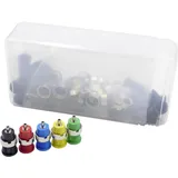 SCHNEPP 354 000056 Sicherheits-Laborbuchse Schwarz, Rot, Blau, Grau, Gelb 24 St.