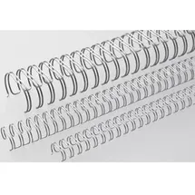 RENZ Ring Wire, 34 Ringe, silber matt, 3:1 Teilung, 100 Stück, 12.7 mm,