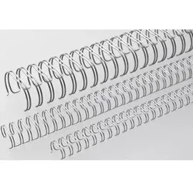 RENZ Ring Wire, 34 Ringe, silber matt, 3:1 Teilung, 100 Stück, 12.7 mm,
