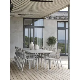 Brafab Lomma XL Gartentisch 260-380 x 100 x 73 cm Hellgrau