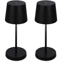 Briloner Tischleuchte Schwarz 2 St.