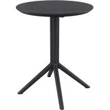 CLP Gartentisch Ø 60 x 74 cm Schwarz